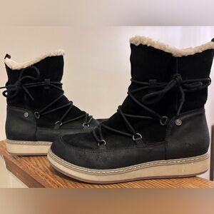 White Mountain Women’s Black Winter Boots